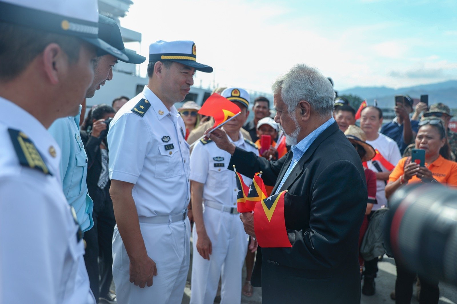 PM Xanana Observa Direta Ró Peace Ark Iha Porto Dili